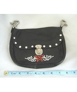  Harley Davidson Leather Belt Bag Studded Flap Sequin Butterfly Belt Clasps - £27.93 GBP