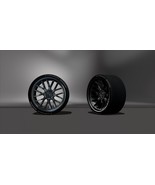 Realistic Michelin sports tire and alloy wheel, File STL - OBJ, four ver... - £2.85 GBP