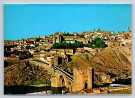 Toledo France color Picture Vtg Postcard unp Saint Martin river bridge city - $4.88