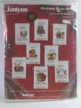 Vintage Janlynn Cross Stitch Kit Little Critter Ornaments #977-46 Christmas 1988 - £11.68 GBP