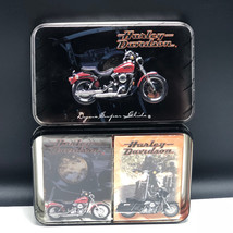 Harley Davidson Motorcycles Playing Cards collector tin dyna super glide... - $19.69