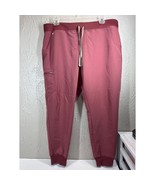Figs Womens Zamora Joggers Scrub Pants Uniform Tapered Dusty Rose Pink S... - $745.43 MXN