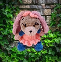 Crochet Special Rabbit Plush Toys, Height 10.62 inch/27cm, Amigurumi Fun... - $35.00