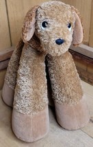 Bestever Dog 10&quot; Plush Stuffed Animal Brown Red Bandana Fat Legs Lovie Toy - £27.23 GBP