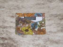 Myra Bags #8693A Floral Canvas &quot;Wildflowers&quot; 4&quot;x3&quot; ID, Card Holder~RFID Blocking - $12.51