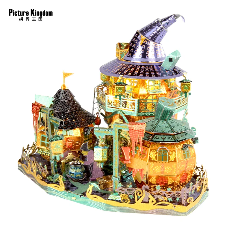Play Picture Kingdom 3D metal Puzzle Pumpkin house model Halloween Gift DIY A cu - £68.94 GBP