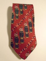 Roundtree &amp; Yorke Necktie men&#39;s Tie Multi-color Golf pattern #21 - £5.44 GBP