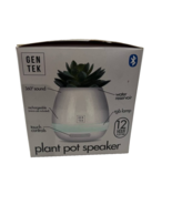 Gentek LED Bluetooth Speaker Smart Plant Pot Wireless Multicolor Music F... - $23.32 CAD