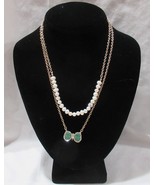 PARK LANE Sparkle Box exclusive RAELYNN Necklace+ 3&quot; extension gold + pe... - $77.19 CAD