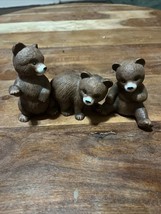 Vintage HomCo Porcelain Bears 1414  Lot Of 3 Standing Sitting Begging - $12.10