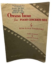Tchaikovsky Opening Theme from Piano Concerto No 1 Vintage Sheet Music 1941 - £13.39 GBP