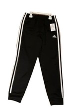 adidas Boys Side Stripe Pants Color Black Size 7 - £29.36 GBP