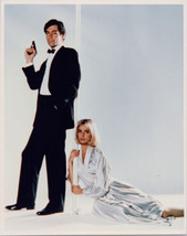 The Living Daylights 8x10 photo Timohty Dalton as Bond Maryam D&#39;Abo in silk robe - £9.43 GBP