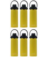 6-Pack (Lemon Yellow) - Aquatix 21 Ounce Pure Stainless Steel Double Wal... - £46.71 GBP
