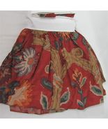 Ralph Lauren Cadiz Floral Red Multi Ruffled Queen Bed-Skirt - £58.99 GBP