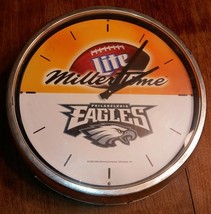 1998 Gage Miller Lite Eagles Battery Operated Clock - £37.96 GBP