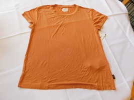 RVCA Juniors Women&#39;s Size XS/6 xsmall Short Sleeve t shirt  CCA Rust Orange NWT - £18.21 GBP