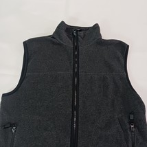 Old Navy RN#54023 Men's Gray Full Zip Fleece Pockets Vest Size Medium image 8