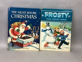 A Big Golden Book The Night Before Christmas (1950) &amp; Frosty The Snowman... - $347.28 MXN