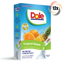 12x Packs Dole Tropical Splash Drink Mix | 6 Packets Each | Sugar Free | .6oz - £23.92 GBP