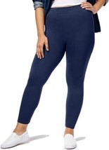 First Looks Womens Plus Seamless Leggings size 2X Color Navy - £23.70 GBP