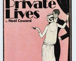 Private Lives Noel Coward Program Duchess Theatre London Aitken Jayston ... - £11.11 GBP