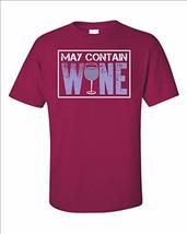 Kellyww May Contain Wine Funny Drinking - Unisex T-Shirt - £23.73 GBP