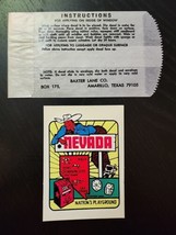BAXTER LANE CO Nevada Nation&#39;s Playground VTG Travel Luggage Water Decal... - $22.21