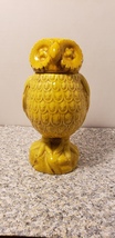 1970s Vintage Made in Italy Bassano Stamped Yellow Owl Pottery - £15.68 GBP