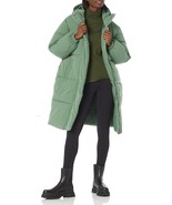 Amazon Essentials Women&#39;s Oversized Long Puffer Winter Jacket Green Size... - $550.48 MXN