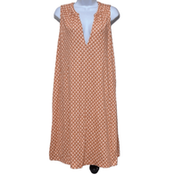 Boden Womens 16/18 Kaftan Dress Orange Floral Print Tencel Sleeveless NWT - £36.75 GBP