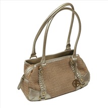Giani Bernini Natural Weave &amp; Pale Gold Metallic Purse - $20.85 CAD