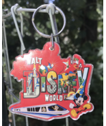 WDW Disney Parks Souvenir Mickey Friends Monorail Castle Acrylic Fob Key... - $19.83 CAD