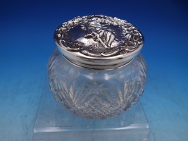 Lovers Swing by Foster &amp; Bailey Sterling Silver Dresser Jar Crystal Bowl... - $359.85 CAD