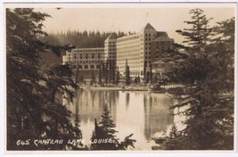 Postcard RPPC Chateau Lake Louise Banff Alberta Byron Harmon Along The C... - $4.94