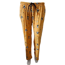 Laura Ashley Women&#39;s Halloween Plush Pajama Pants Med. Dog Pumpkin Ghost Pockets - £20.16 GBP