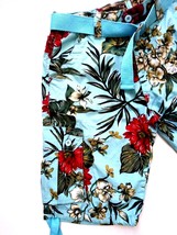 Men&#39;s Evolution In Design Designer Casual, Summer Holiday Floral Cargo Shorts - £15.00 GBP