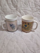 (K23) Vintage 70&#39;s Thermo-Serv Lot Of (2) Insulated Mugs/Cups - £19.73 GBP