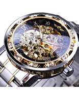 Winner Manual Mechanical Men&#39;s Watch Luxury Skeleton With Box - $15.45