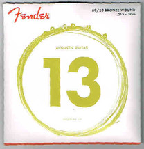 Fender 13- 80/20 Bronze Wound .013-.056 - 6 Acoustic Guitar Strings - £5.17 GBP