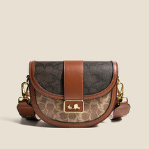 Contrast Color Bag WoMens Bag Trendy Saddle Bag Broadband Shoulder Messenger Bag - £46.51 GBP