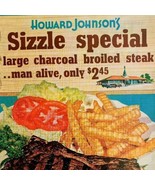 1964 Howard Johnson&#39;s Char Broiled Steak Special Advertisement Restauran... - $29.99