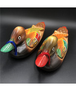 Korean Traditional Artwork Wedding Wooden Duck Handmade Art  Decoration ... - £39.31 GBP