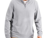 Club Room Men&#39;s Stretch Quarter-Zip Fleece Sweatshirt in Sharkskin OPD-XL - $19.97