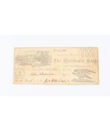 1861 Confederate Two Dollar Note Merchants Bank Lynchburg Virginia Civil... - $207.86