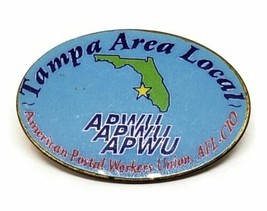 APWU American Postal Workers Union Tampa Area Local Lapel Hat Pin - $22.40