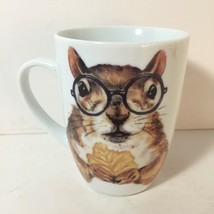 Squirrel With Glasses Canadian Maple Cookie Coffee Tea Mug Deidre Wicks ... - $23.74
