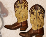 Vintage Boulet Western Boots Womens Size 7C Pre-Loved #4123  - £135.88 GBP