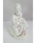 1968 Holland Mold Christmas Nativity Off White &amp; Gold 6&quot; Joseph - $27.15 CAD