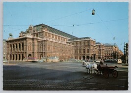 Renowned Wien Staatsoper Vienna Austria Famous Opera House Vintage Postcard - £11.01 GBP